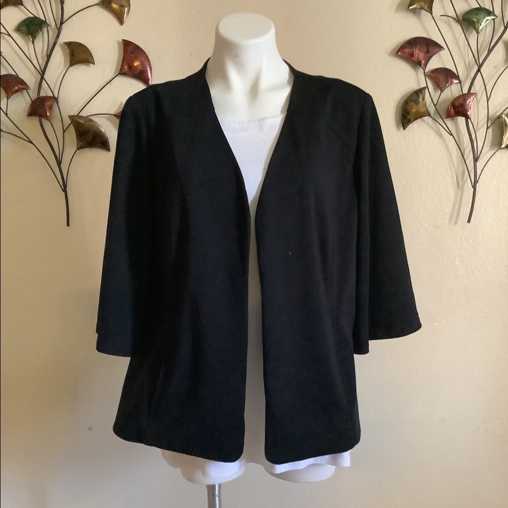 3/4 circular sleeve blazer